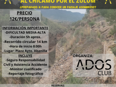 Ruta senderista Al Chícamo por el Zulúm