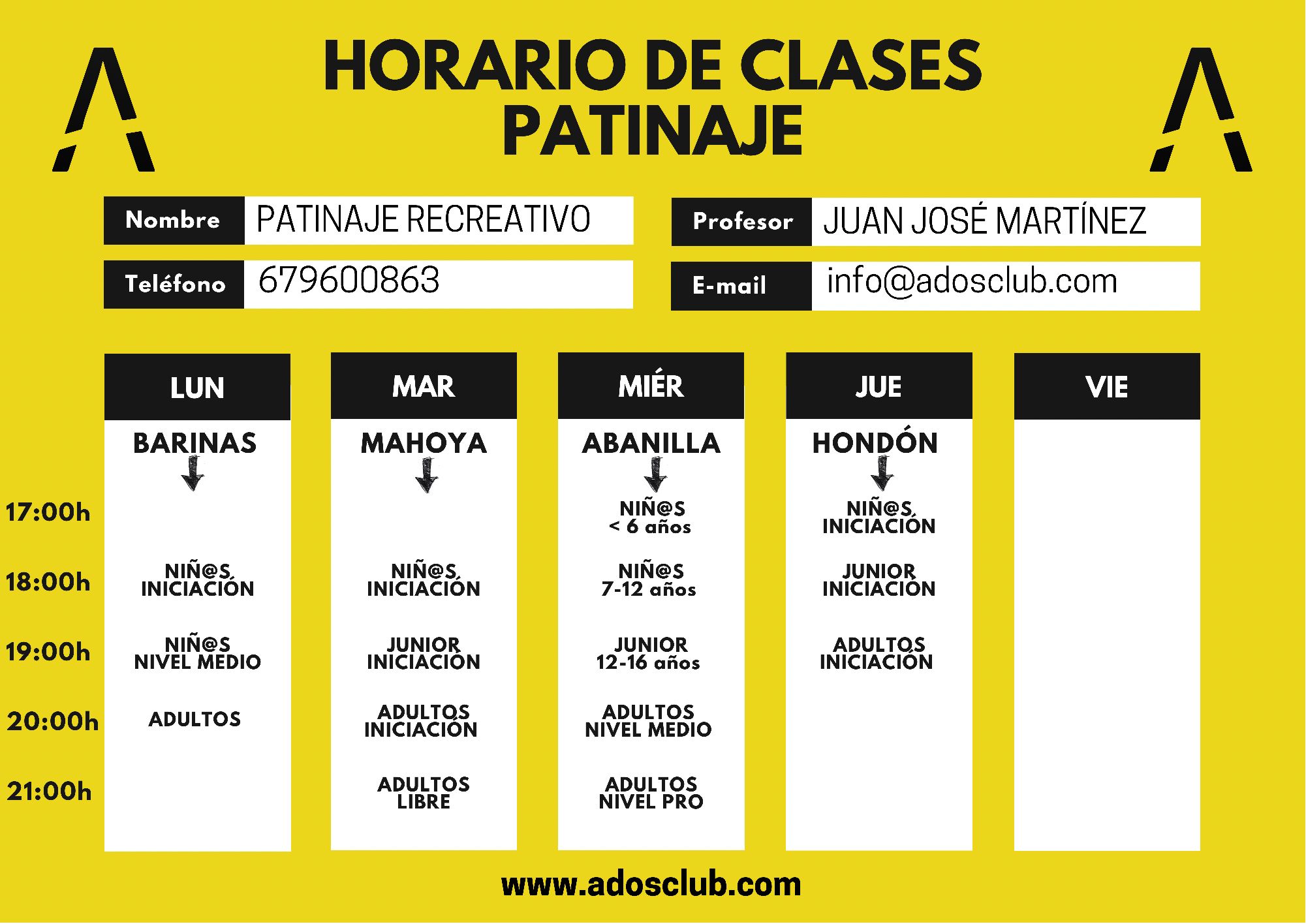 ADOS FITNESS CLUB - Clases de patinaje Murcia - Abanilla