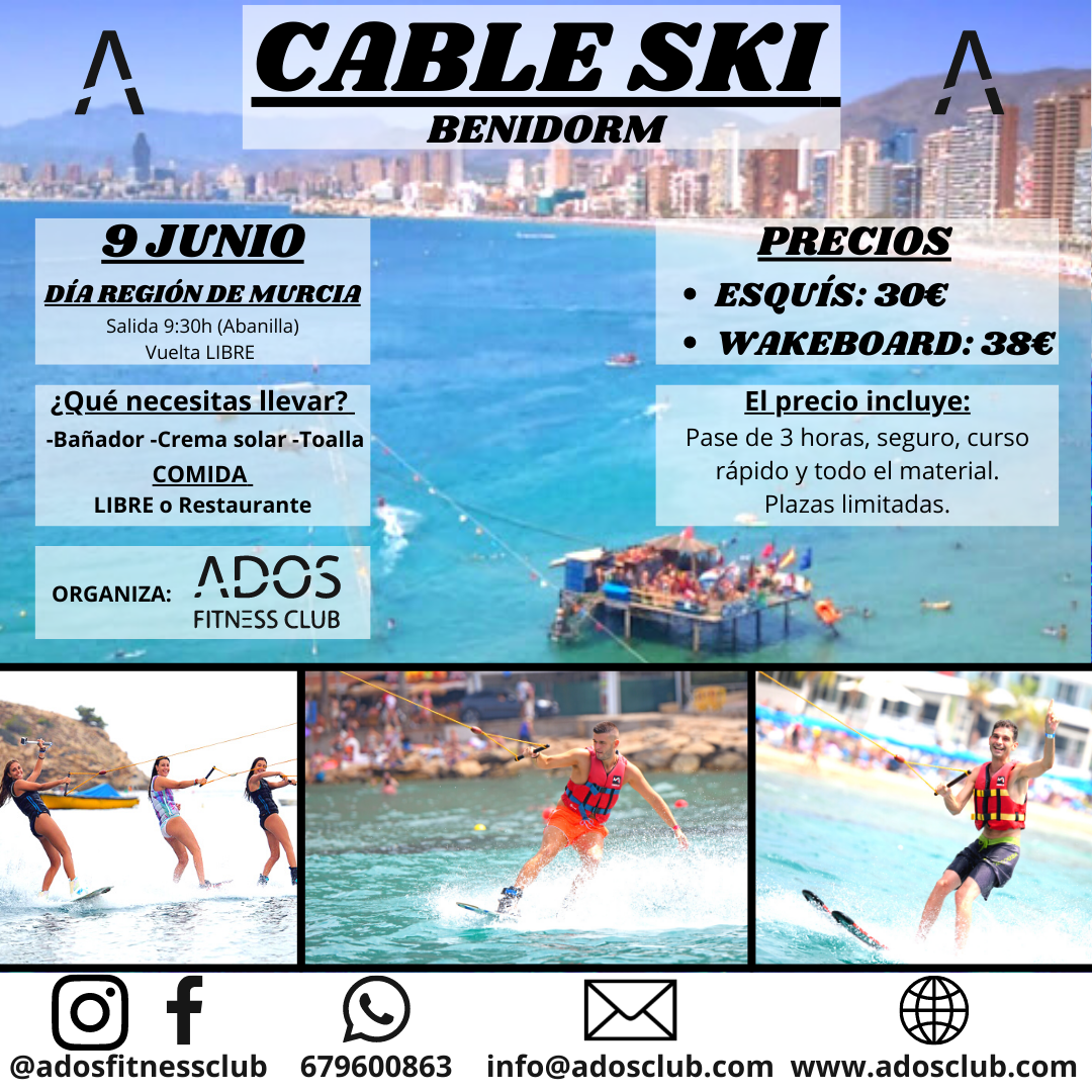 CABLE SKI con ADOS CLUB