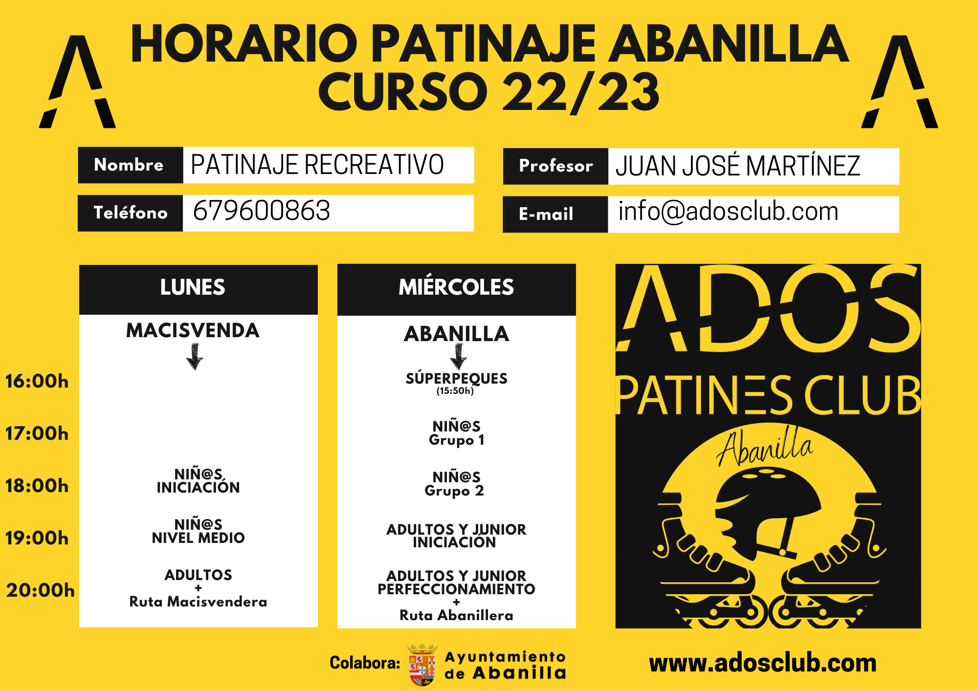 ADOS FITNESS CLUB - Clases de patinaje Murcia - Abanilla